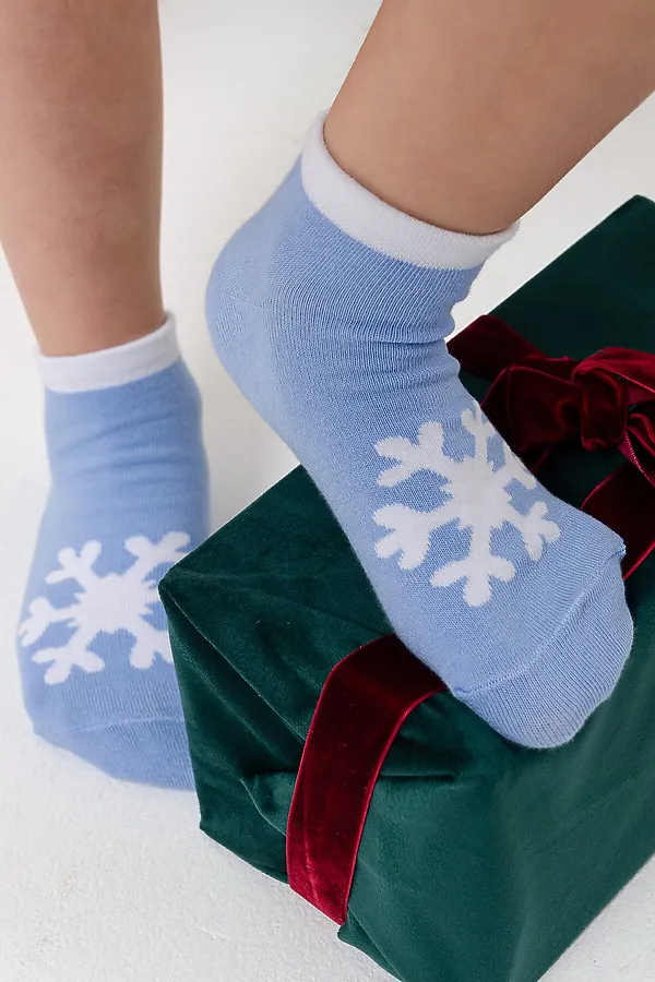 Носки детские Сноу (набор 3 пары) НАТАЛИ, голубой - фото 1