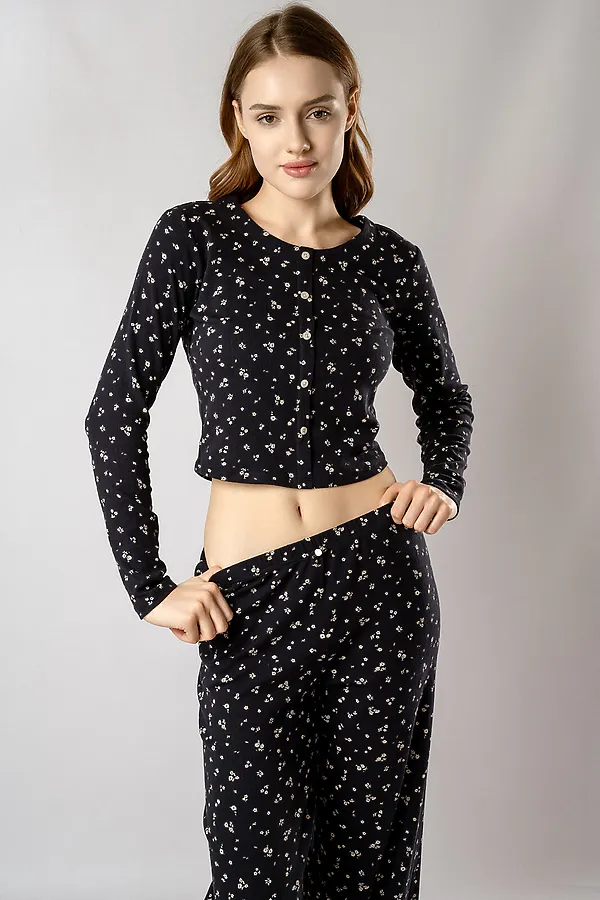 Пижама INDEFINI, черный - фото 1