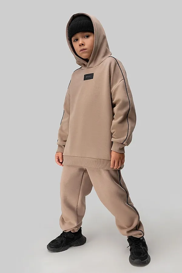 Костюм (Худи+Брюки) BODO-S, бежевый - фото 1