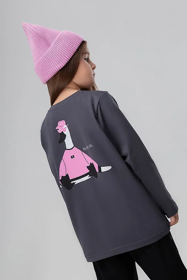 Лонгслив BODO-S, темно-серый - фото 1