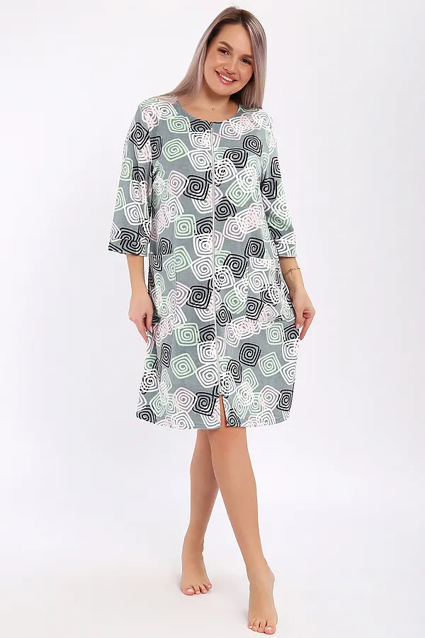 Халат махра 513 НАТАЛИ, фисташковый - фото 1