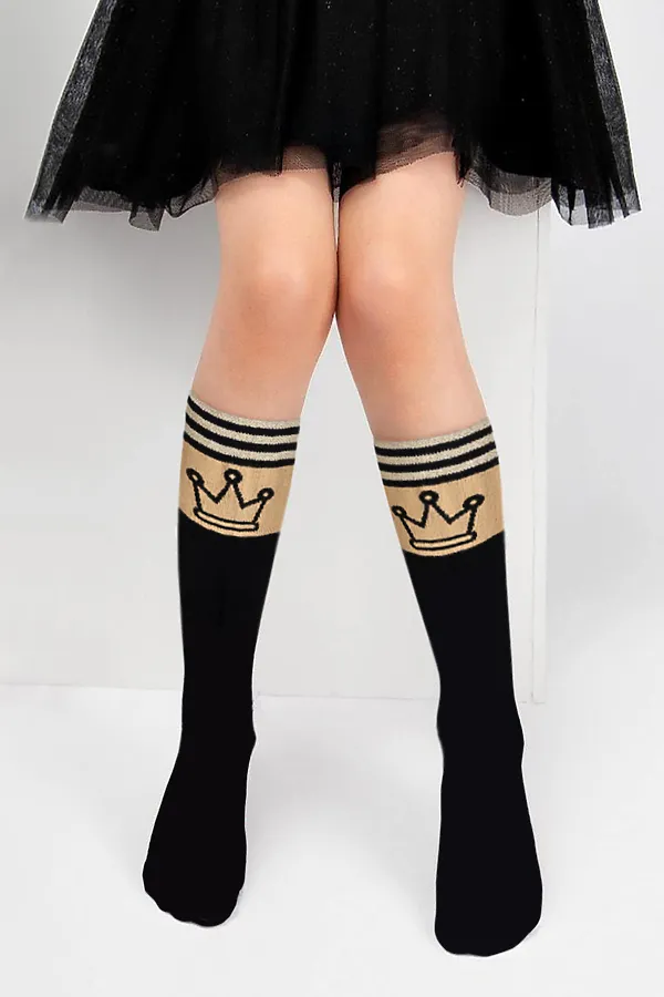 Детские гольфы Корона (набор 2 пары) НАТАЛИ, бежевый - фото 1