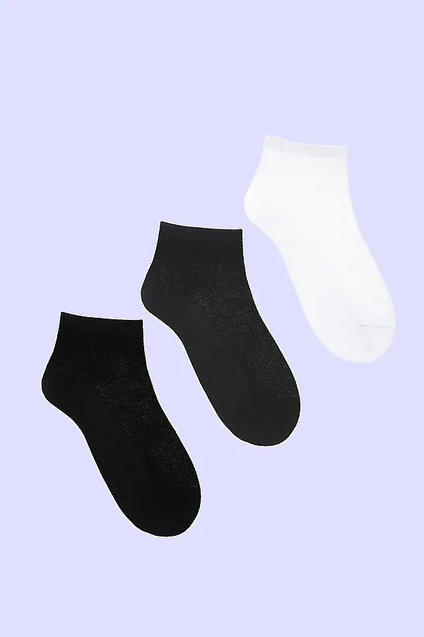 Детские носки стандарт Незнайка (набор 3 пары) НАТАЛИ, белый, графит, черный - фото 1