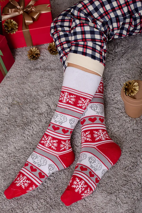 Детские гольфы Герда (набор 2 пары) НАТАЛИ, красный, синий - фото 1