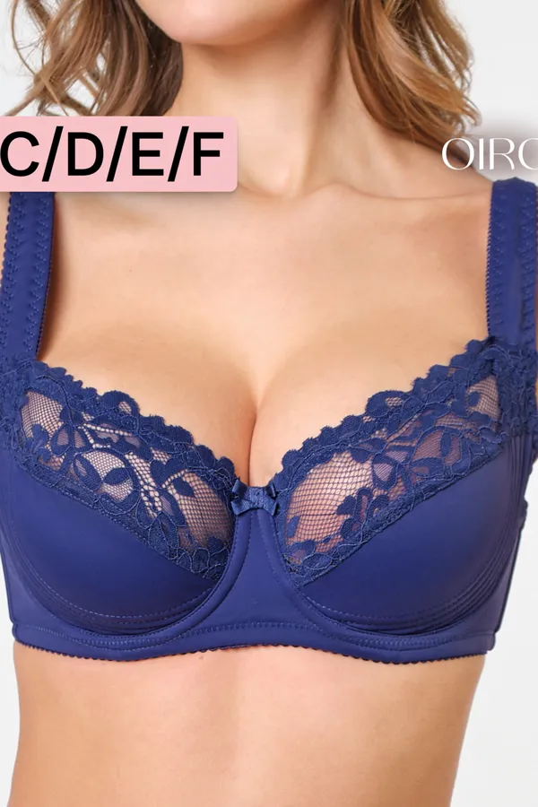 Бюстгальтер 2803 мягкая чаша OIRO НАТАЛИ, синий - фото 1