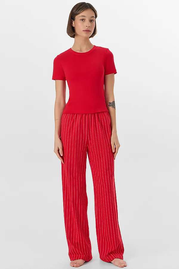 Пижама MARK FORMELLE, красный +полоска на красном - фото 1