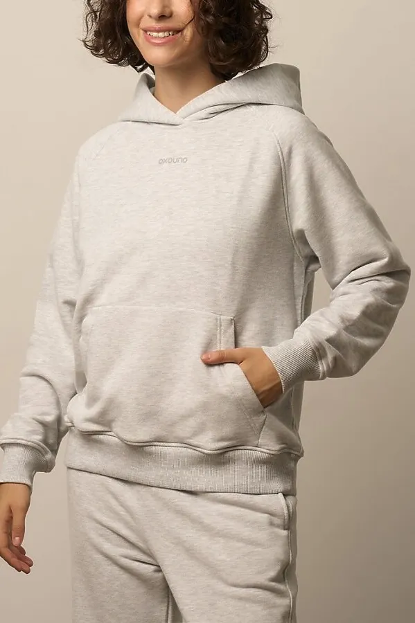 Худи OXOUNO, серый меланж - фото 1