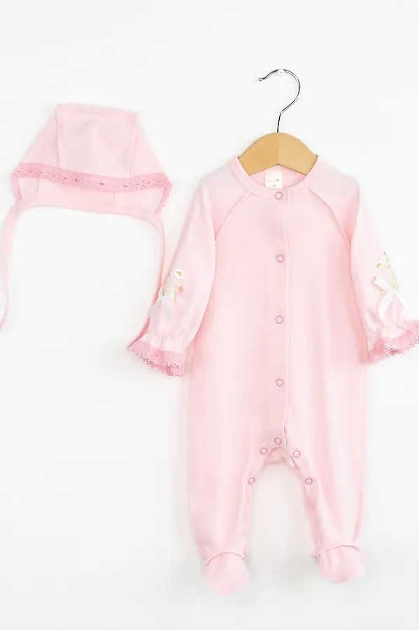 Комплект (Комбинезон+Чепчик) BABY BOOM, розовый - фото 1