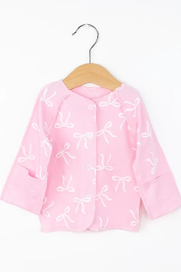 Распашонка BABY BOOM, бантики на розовом - фото 1