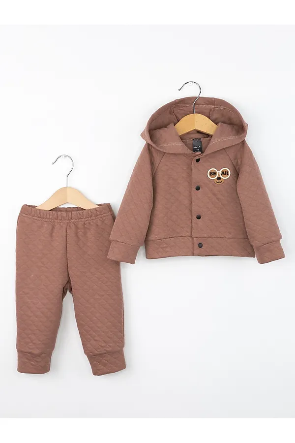 Костюм (Толстовка+Брюки) BABY BOOM, мокко - фото 1