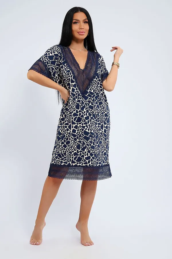 Сорочка СЖ-002 НАТАЛИ, синий - фото 1