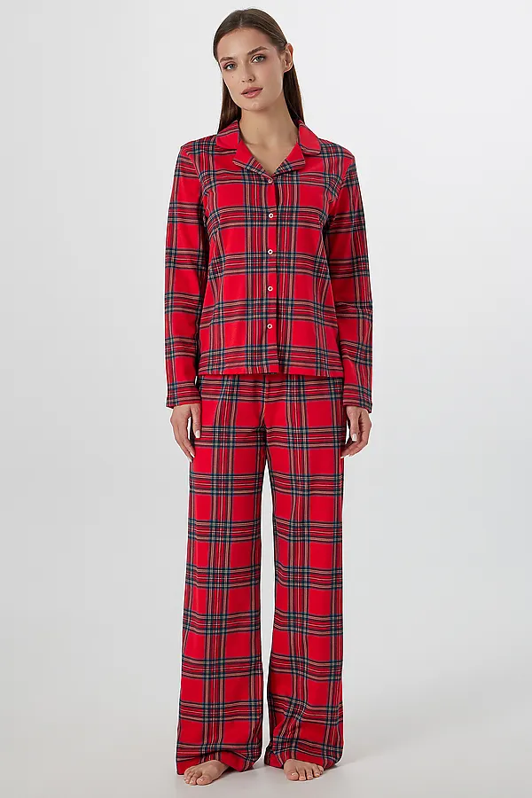 Пижама MARK FORMELLE, клетка на красном - фото 1