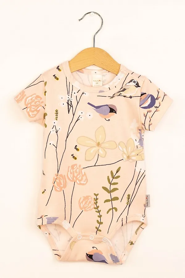 Боди BABY BOOM, птички на розовом - фото 1