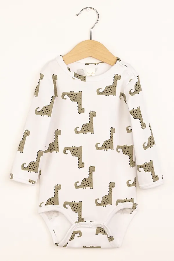 Боди BABY BOOM, динозаврики на белом - фото 1