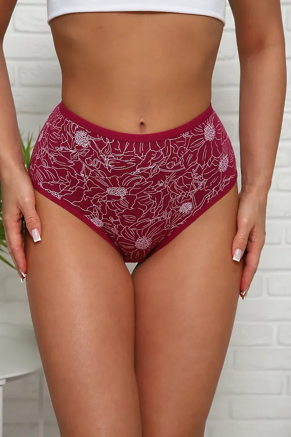 Трусы 64912 НАТАЛИ, бордо - фото 1