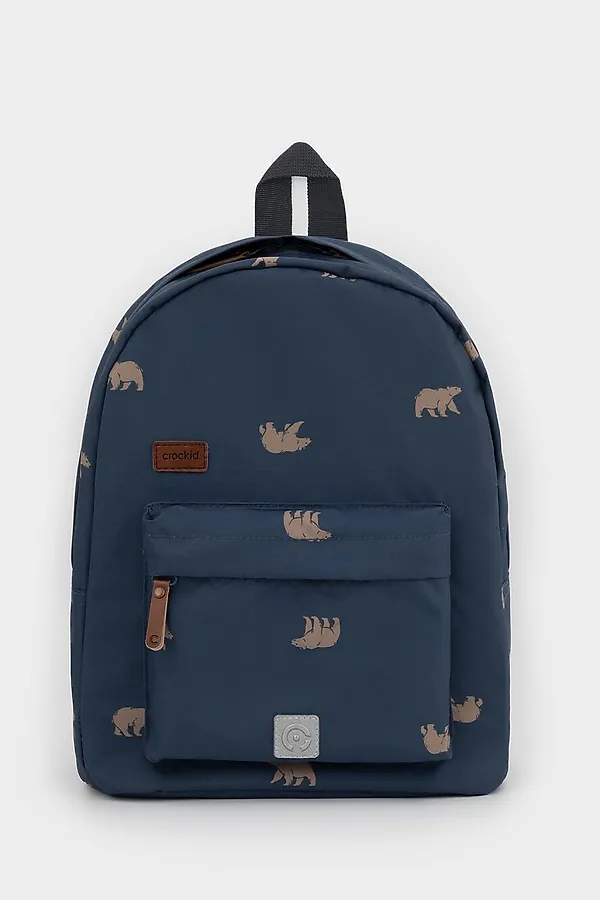 Рюкзак CROCKID, темно-синий, медведи - фото 1