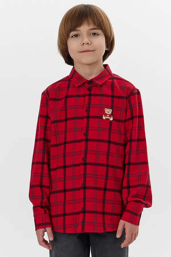 Рубашка MARK FORMELLE, красно -черная клетка - фото 1