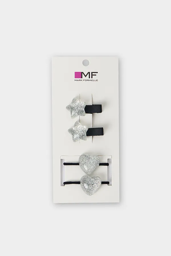 Резинки, 4 шт. MARK FORMELLE, серебро +черный - фото 1