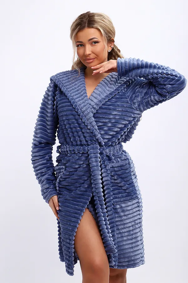 Халат 18107 НАТАЛИ, небесно-синий - фото 1