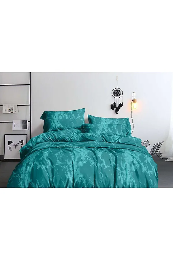 КПБ Зеленый мрамор полисатин НАТАЛИ, в ассортименте - фото 1