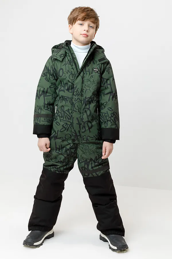 Комбинезон CROCKID, темный лес, граффити - фото 1
