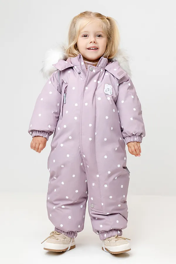 Комбинезон CROCKID, морской туман, маленькие снежки - фото 1