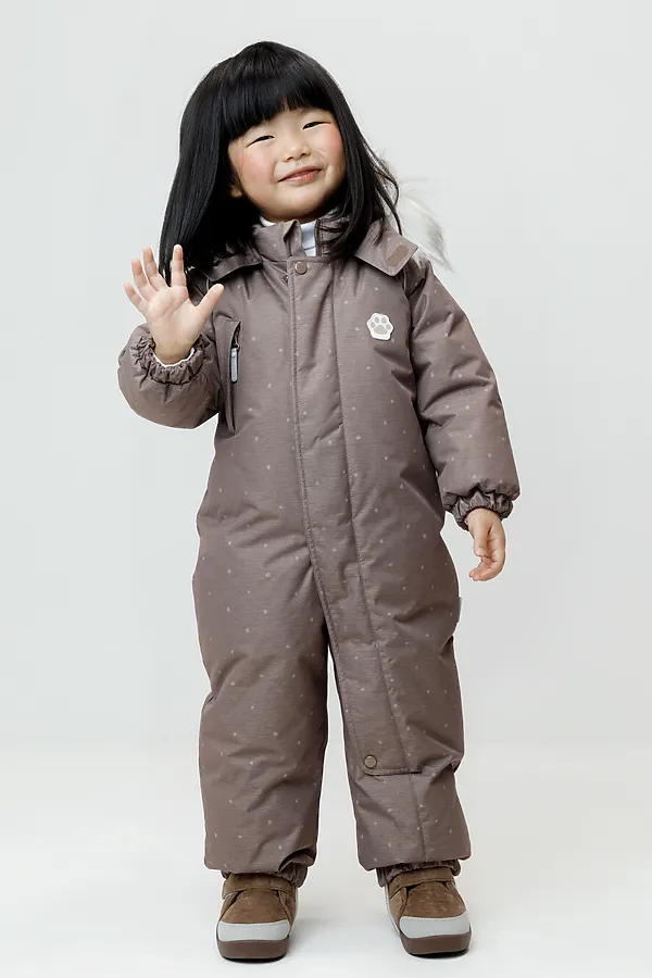 Комбинезон CROCKID, капучино, пятнышки - фото 1