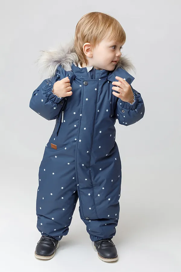 Комбинезон CROCKID, темно-синий, маленькие звездочки - фото 1