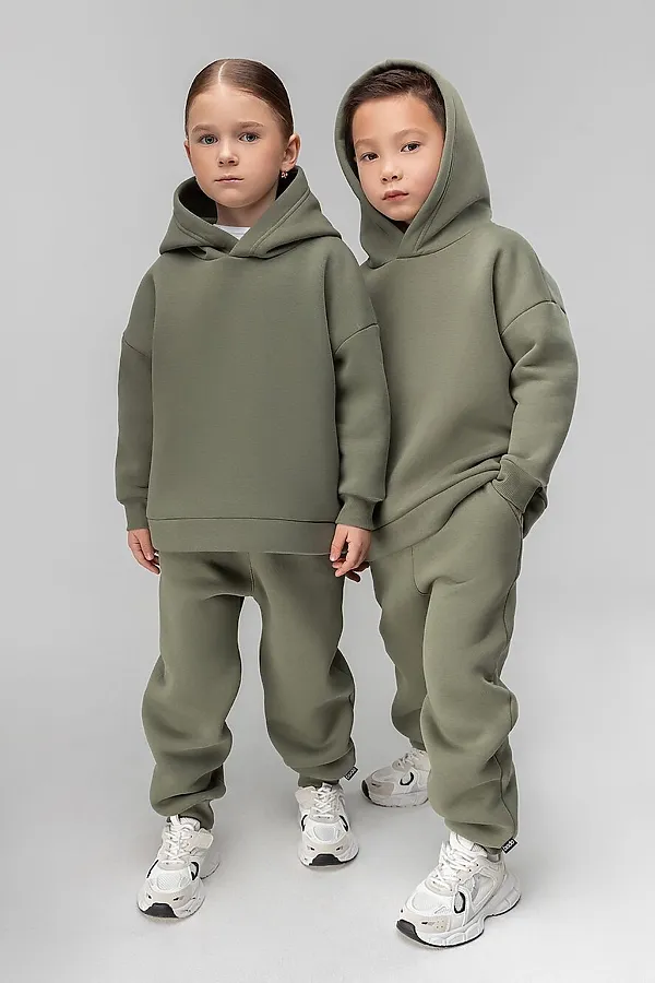 Костюм (Худи+Брюки) BODO-S, темно-оливковый - фото 1
