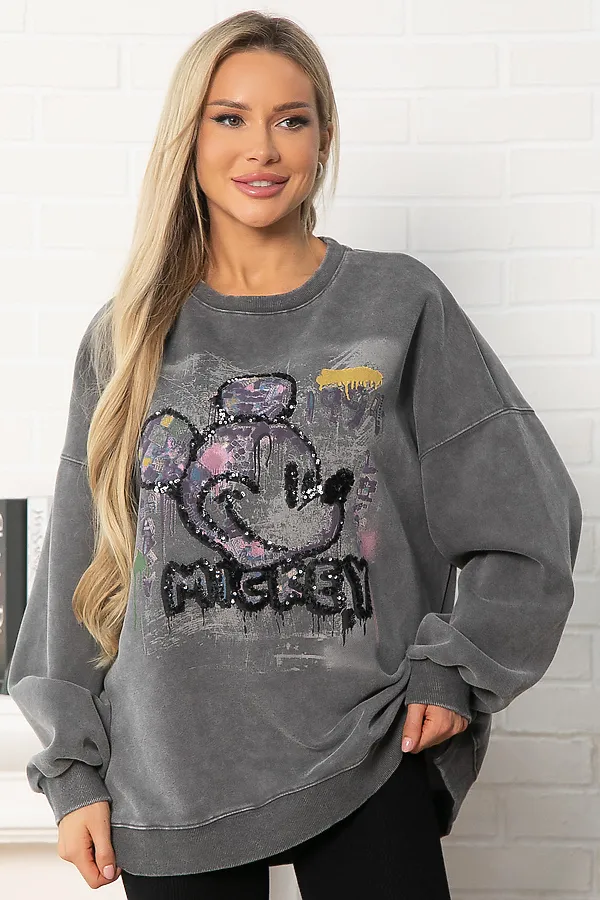 Свитшот Урбан LADY TAIGA, графит - фото 1