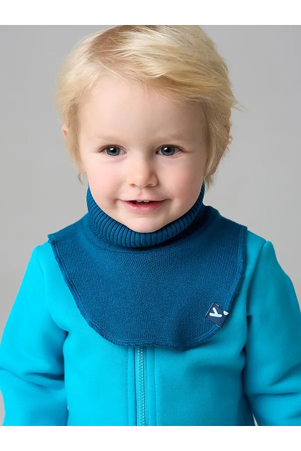 Воротник-манишка детский трикотажный для мальчиков PLAYTODAY, темно-зеленый - фото 1