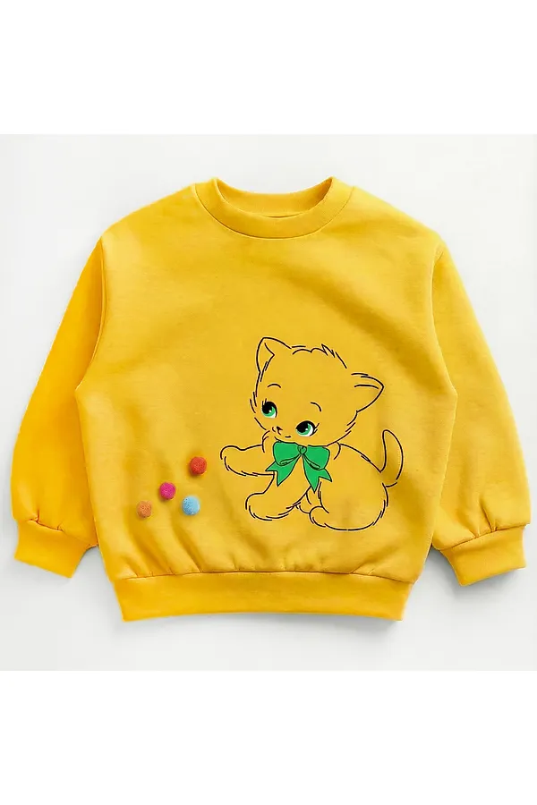 Толстовка футер 2х нитка начес YOULALA, желтый - фото 1