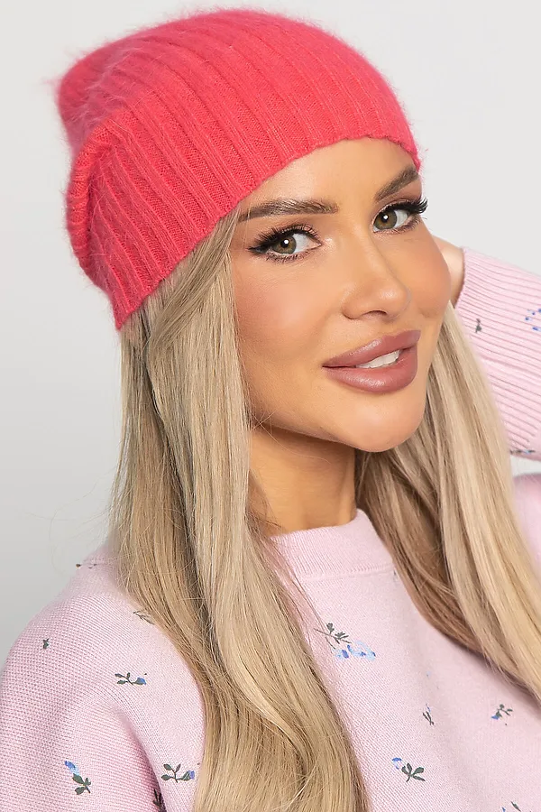 Шапка однослойная Большой город LADY TAIGA, арбуз - фото 1