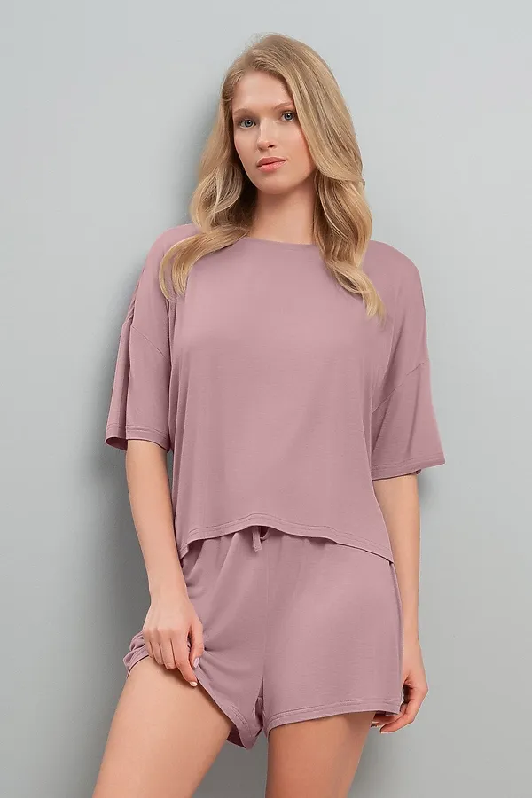 Футболка + шорты INDEFINI, розовый - фото 1