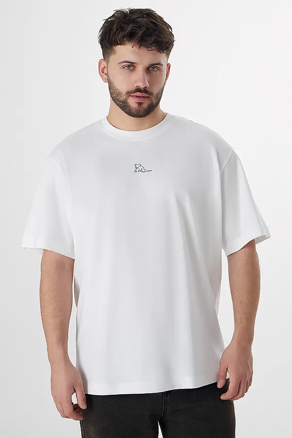 Футболка мужская MARK FORMELLE, белый +печать5 - фото 1