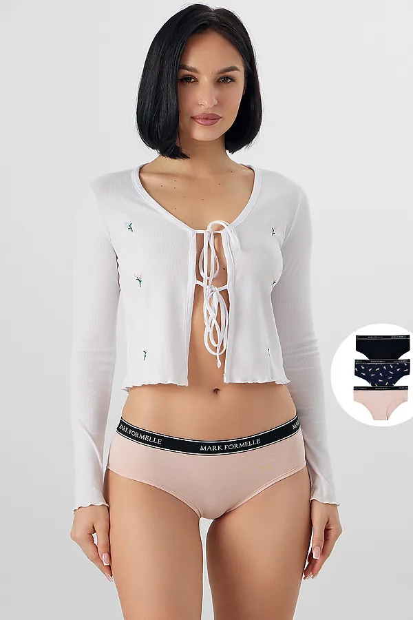 Трусы женские (3шт.) MARK FORMELLE, розовый фарфор - фото 1