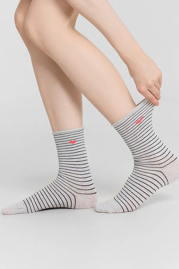 Носки женские MARK FORMELLE, св.серый меланж - фото 1