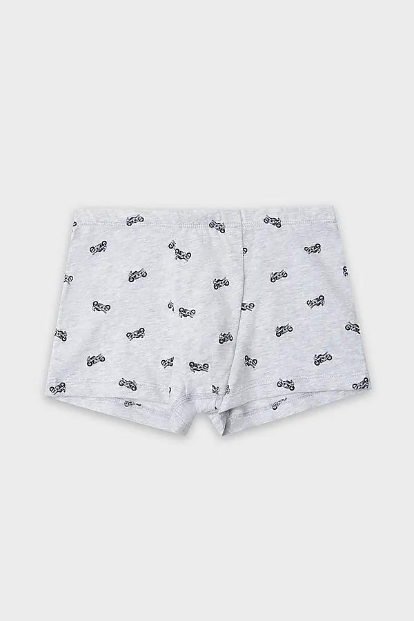 Трусы для мальчиков MARK FORMELLE, мотоциклы на св.сером меланже - фото 1