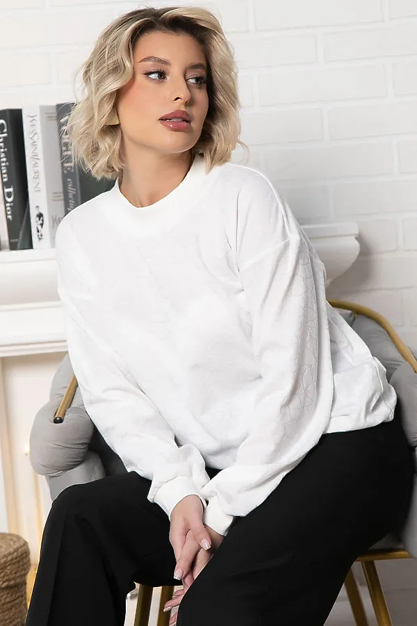 Джемпер Безмятежность LADY TAIGA, белый - фото 1