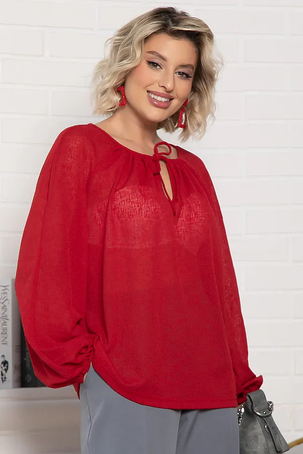 Блуза Шарм LADY TAIGA, красная - фото 1