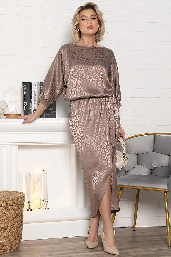 Платье Багира НЬЮ LADY TAIGA, капучино - фото 1