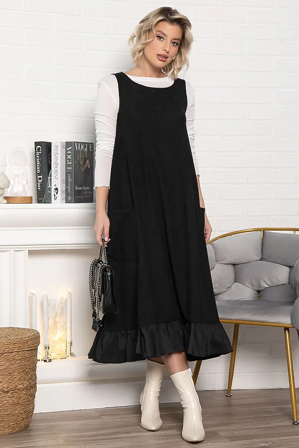 Сарафан бохо LADY TAIGA, черный - фото 1