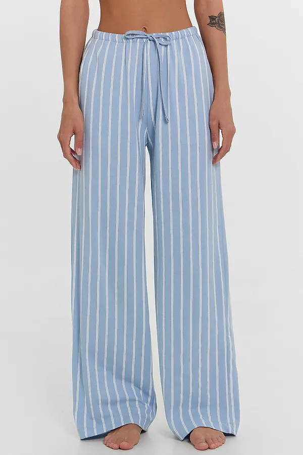 Брюки женские MARK FORMELLE, полоска на голубом - фото 1