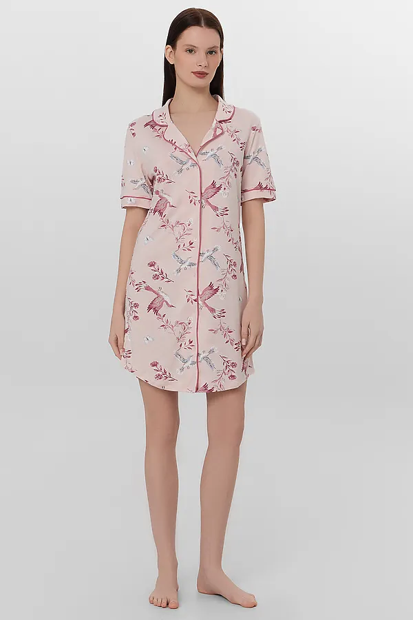 Одежда для дома MARK FORMELLE, птицы на нежно -розовом - фото 1