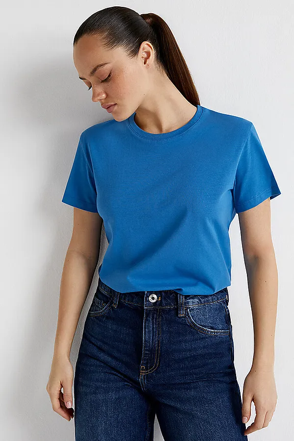 Футболка OMSA, jeans (синий) - фото 1