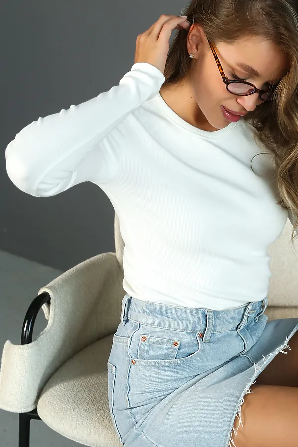 Лонгслив ЛГ-02 НАТАЛИ, экрю - фото 1