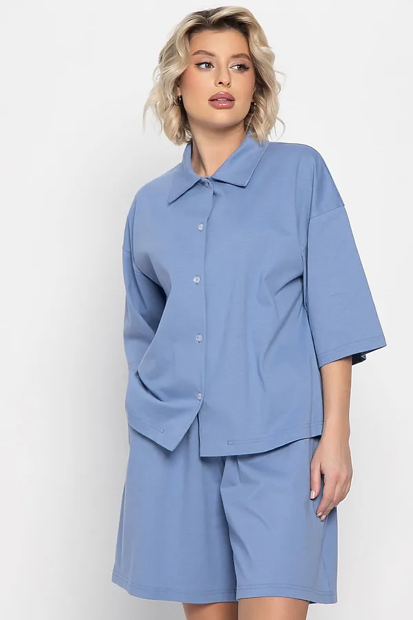 Костюм домашний Облачный уют LADY TAIGA, голубой - фото 1