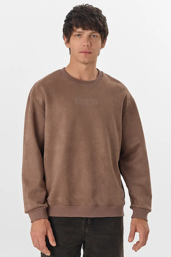 Свитшот мужской MARK FORMELLE, тауп +печать - фото 1