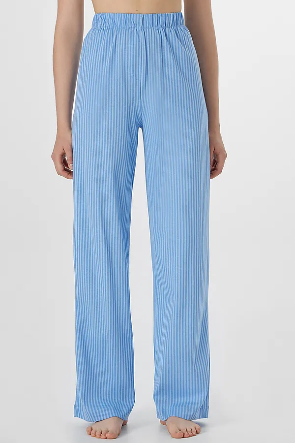 Брюки женские MARK FORMELLE, сине -голубая полоска - фото 1