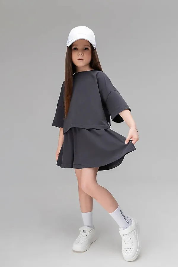 Костюм (Футболка+Шорты) BODO-S, серый - фото 1